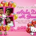 Christening Invitations Sample Hello Kitty