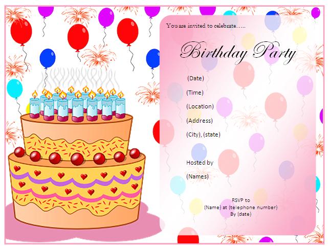Girl Birthday Invitation Templates Birthday Invitations  Scroll