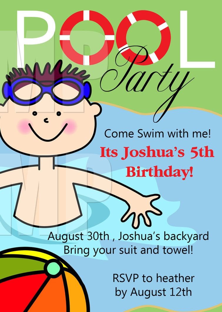 Free Pool Party Invites â Invitetown