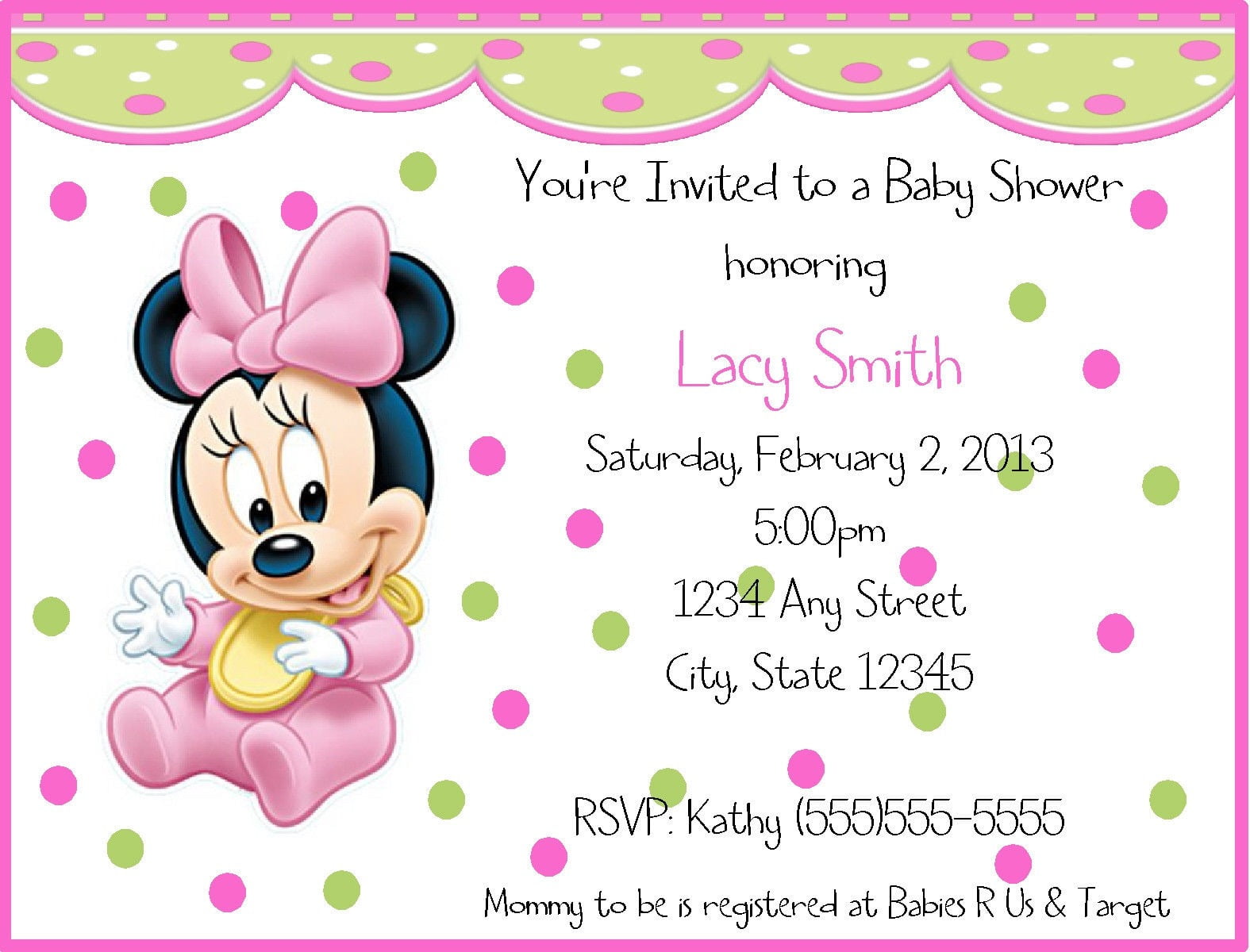 32 Superb Minnie Mouse Birthday Invitations