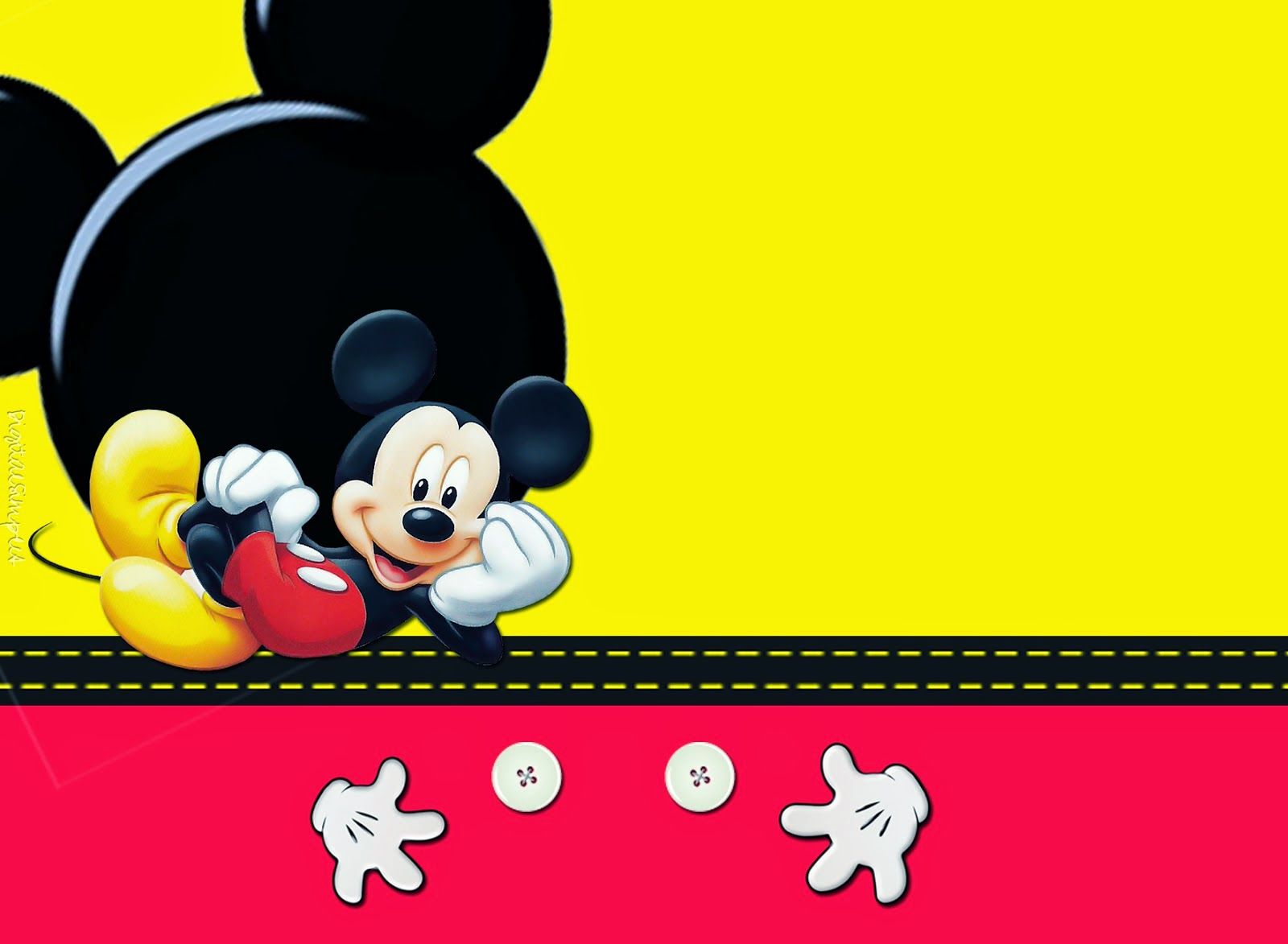 Invitaciones De Mickey Para Editar Gratis.