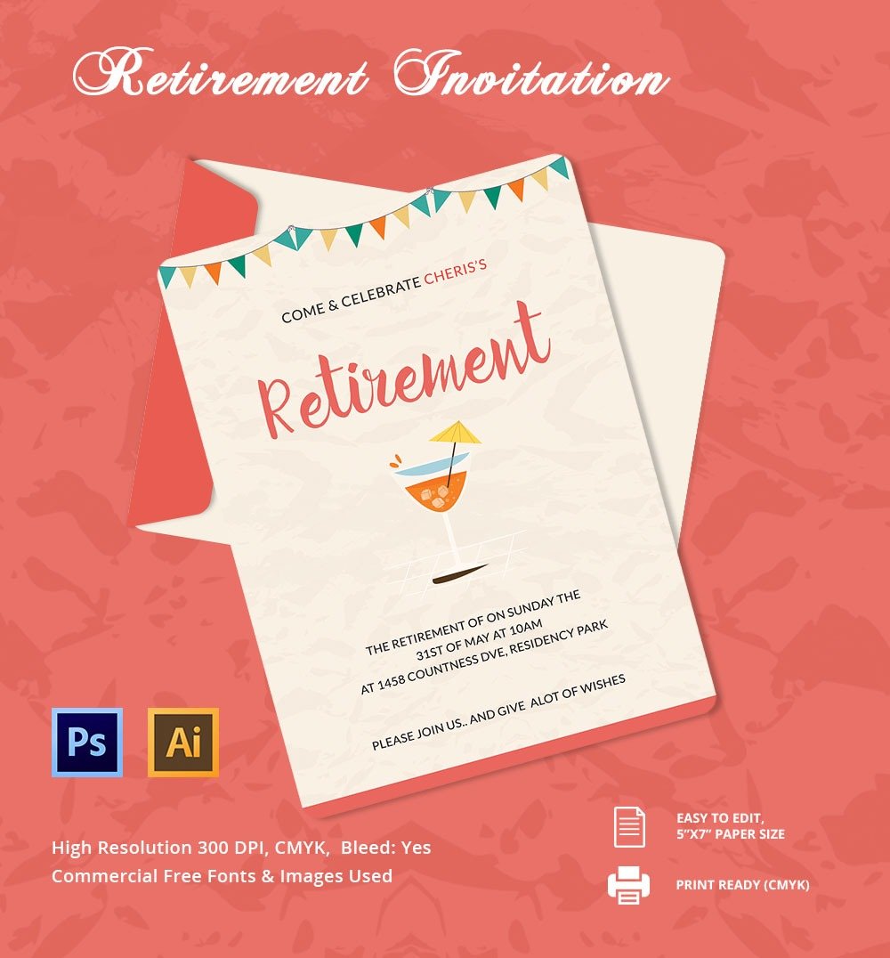 15+ Retirement Invitation Templates