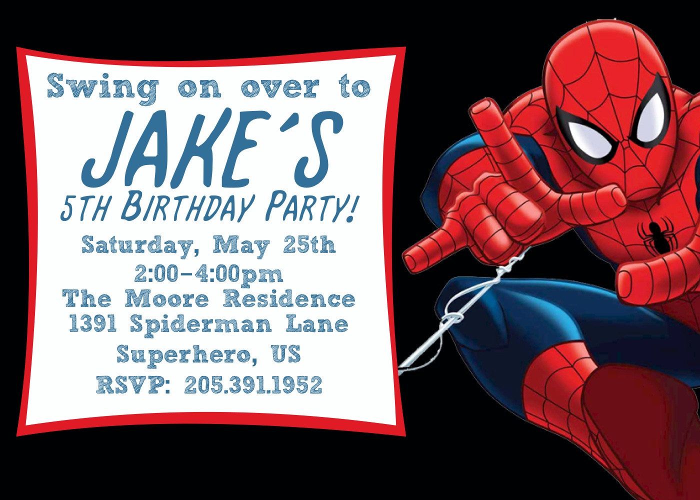 Bfcfffbcdfcf Fancy Spiderman Birthday Invitation Templates Free
