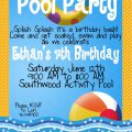 Boy Pool Party Invitation Template Free