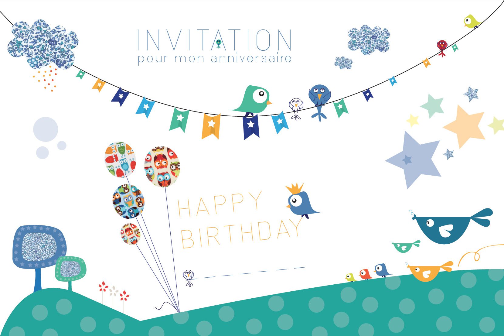 Carton Invitation Enfant
