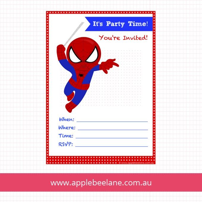 Cdebaaaabfdf Superb Spiderman Birthday Invitation Templates Free
