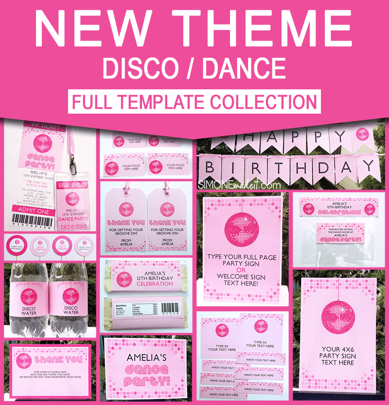 Spectacular Disco Party Invites Printable