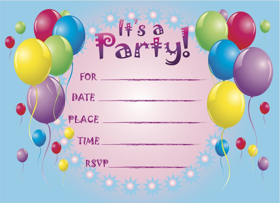 Birthday Party Template Free