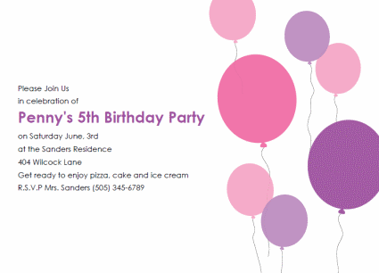 Free Kids Birthday Invitation Template Luxury With Free Kids