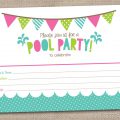 Birthday Pool Party Invitation Template Free