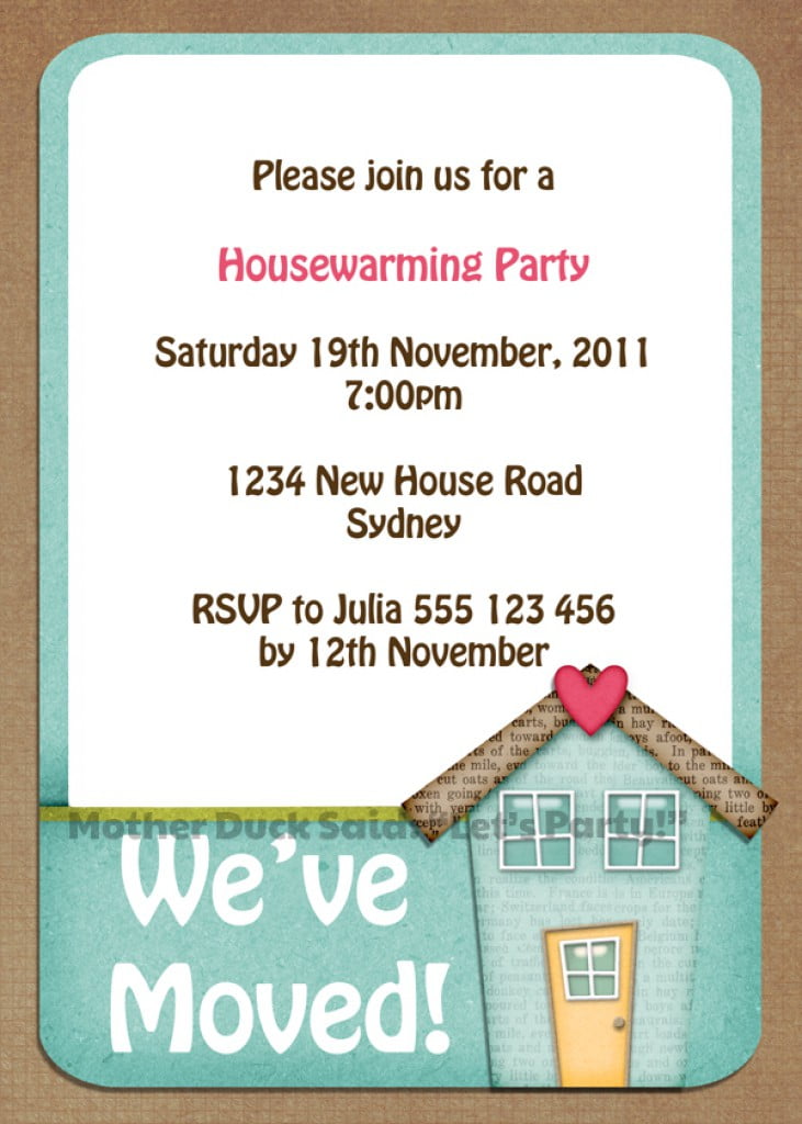Surpris Ideal Housewarming Party Invites Free Template