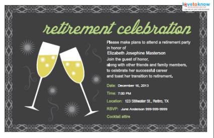 Free Retirement Invitation Templates Printable Epic With Free