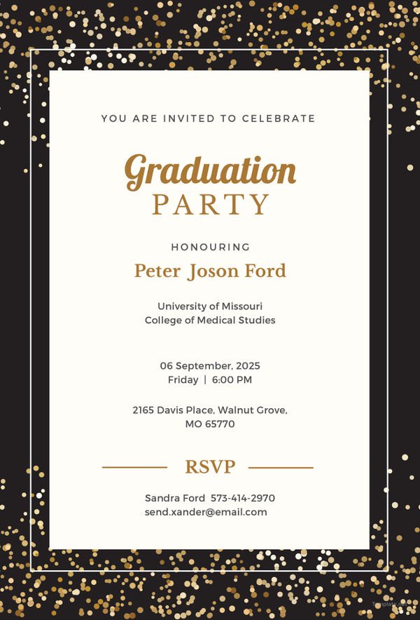 Graduation Invitation Templates Free Plumegiant Graduation