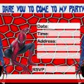 Free Spiderman Birthday Invitation Template