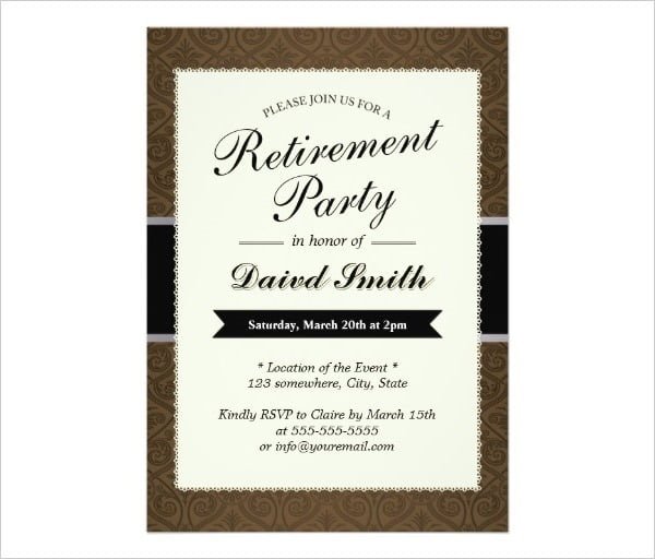 Retirement Invitation Awesome Free Printable Retirement Party