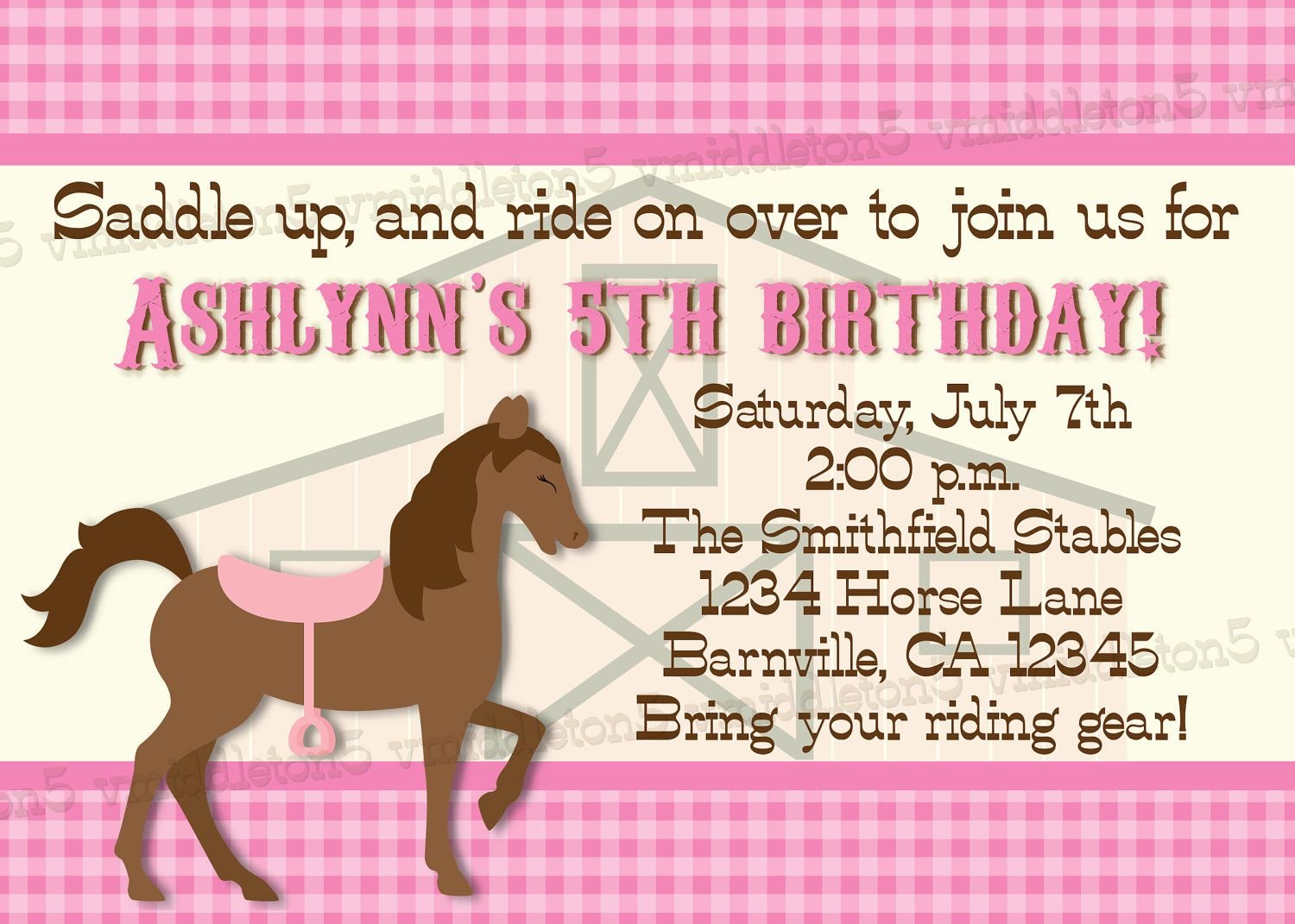 Good Horse Birthday Party Invitations 83 About Remodel Invitations