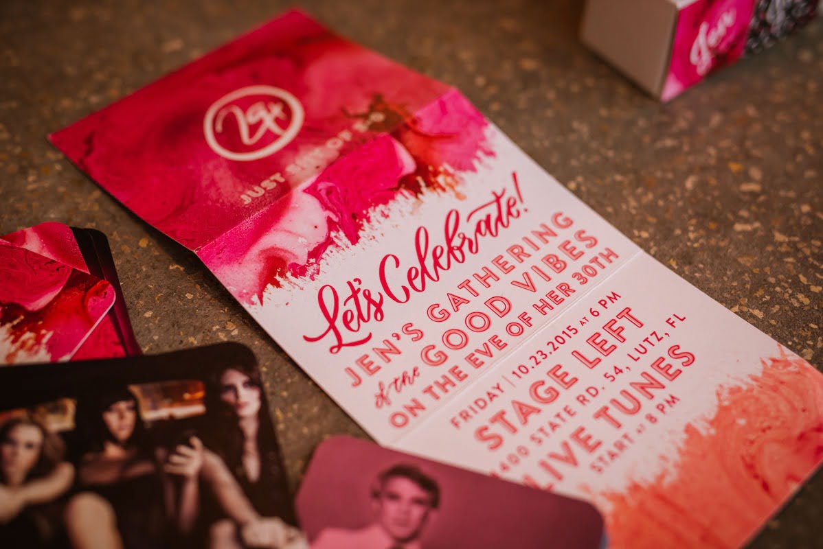 Vibrant Casual 30th Birthday Dinner Party At Stage Left In Lutz