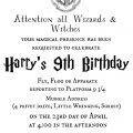 Free Party Invitation Print Black White