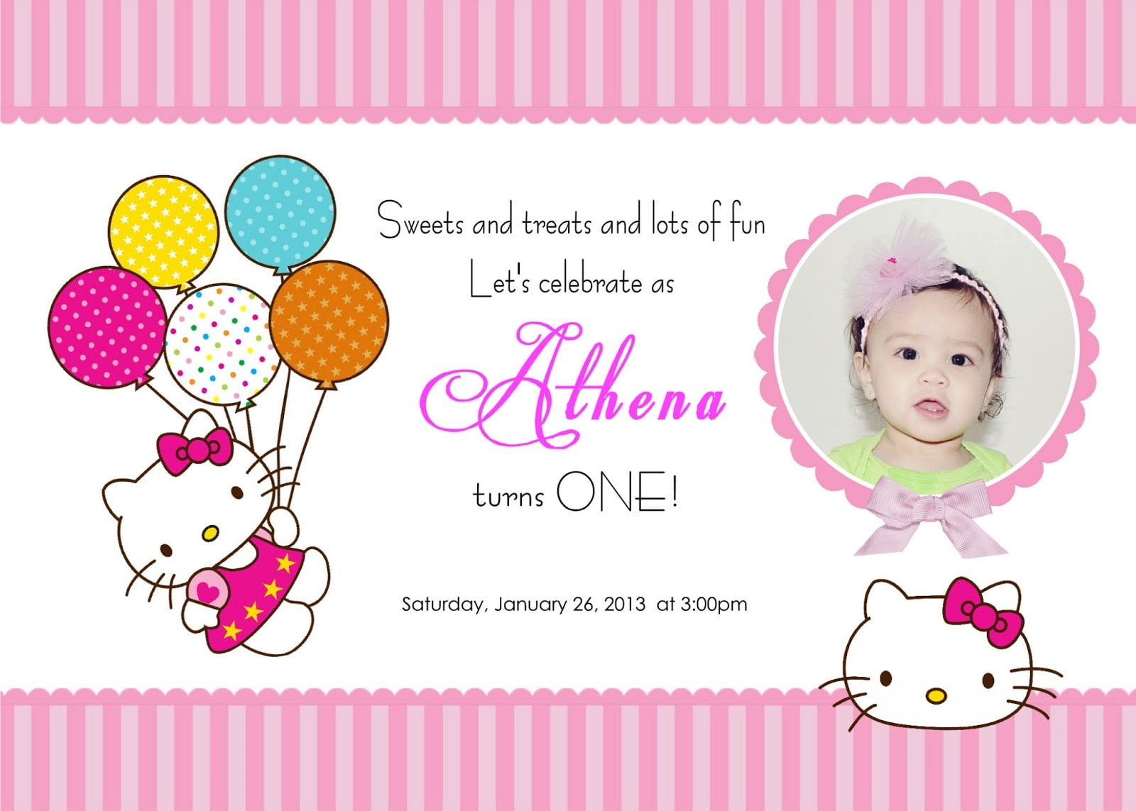 Hello Kitty Invitations