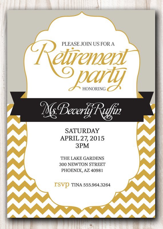 Retirement Invites