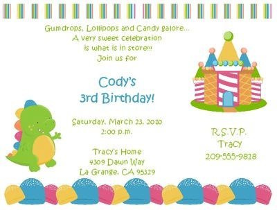 Kids Birthday Party Invitations Invitation Cards Ideal Children's