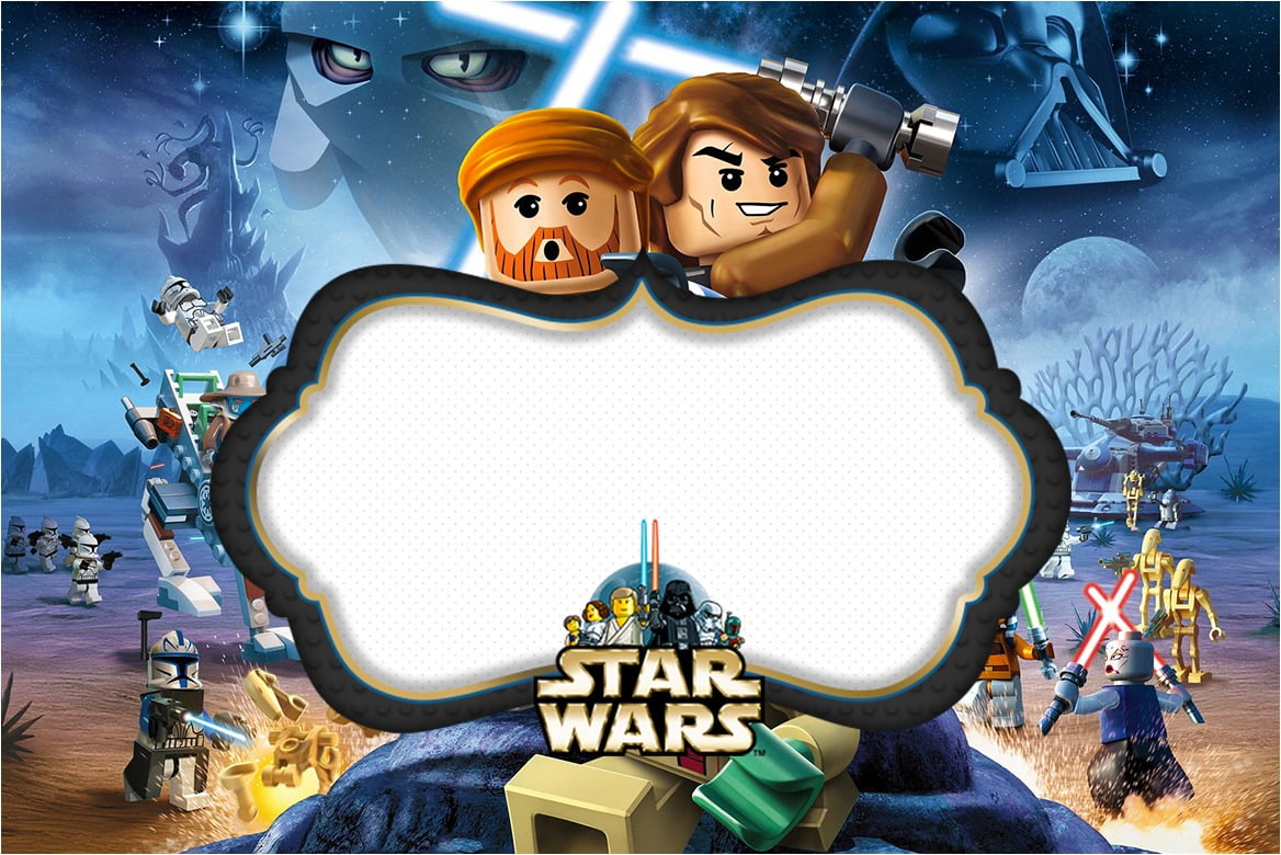 Star Wars Lego  Free Printable Invitations