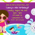 Kids Pool Party Invitation