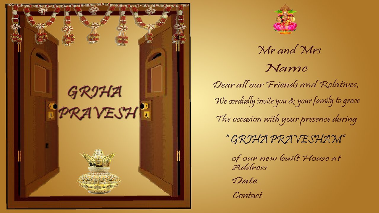 How To Design A House Warming Invitation Card In Photoshop ( In