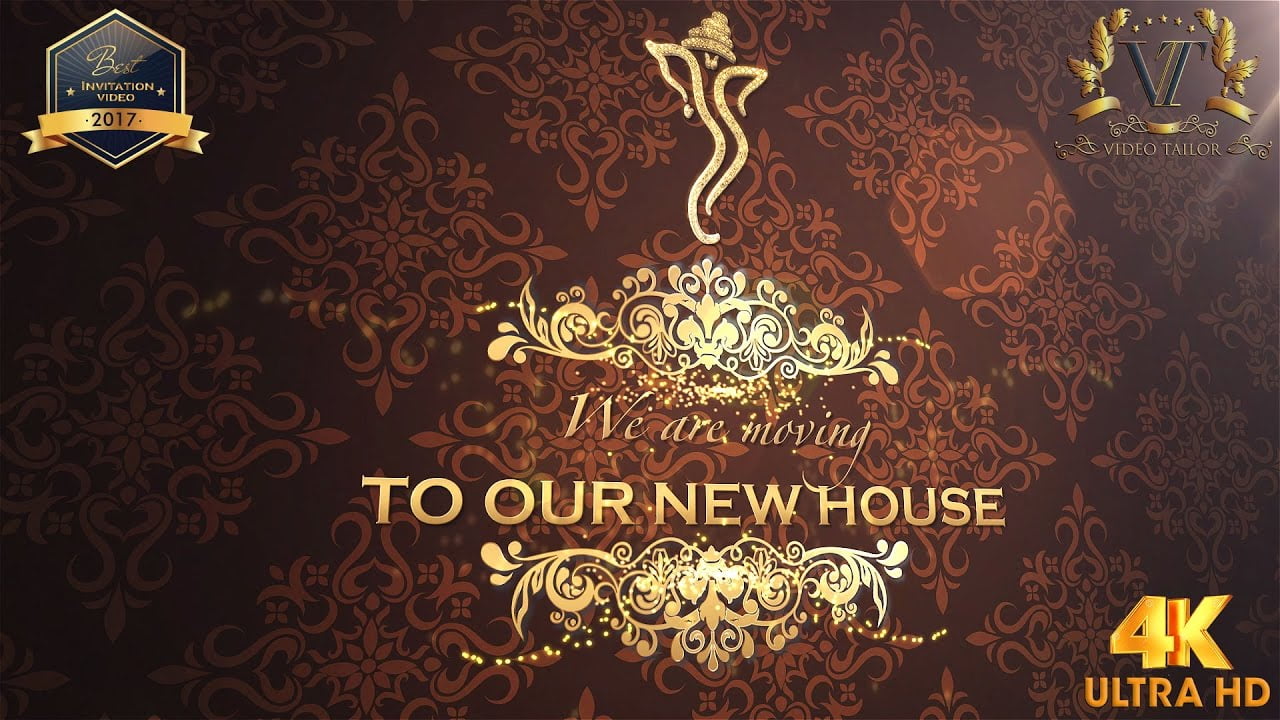 House Warming Ceremony Invitation Video   Vtev013