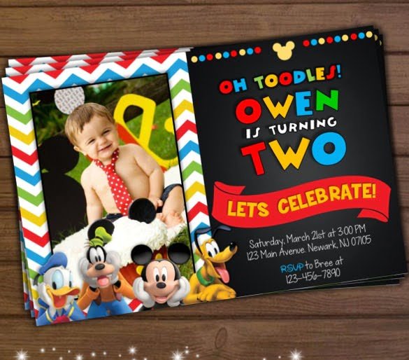 Mickey Mouse Clubhouse Invitation For Toddlers Cool Mickey Mouse