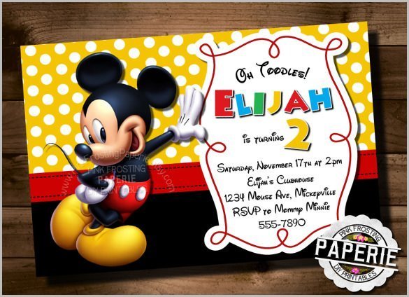 Invitation Mickey Mouse