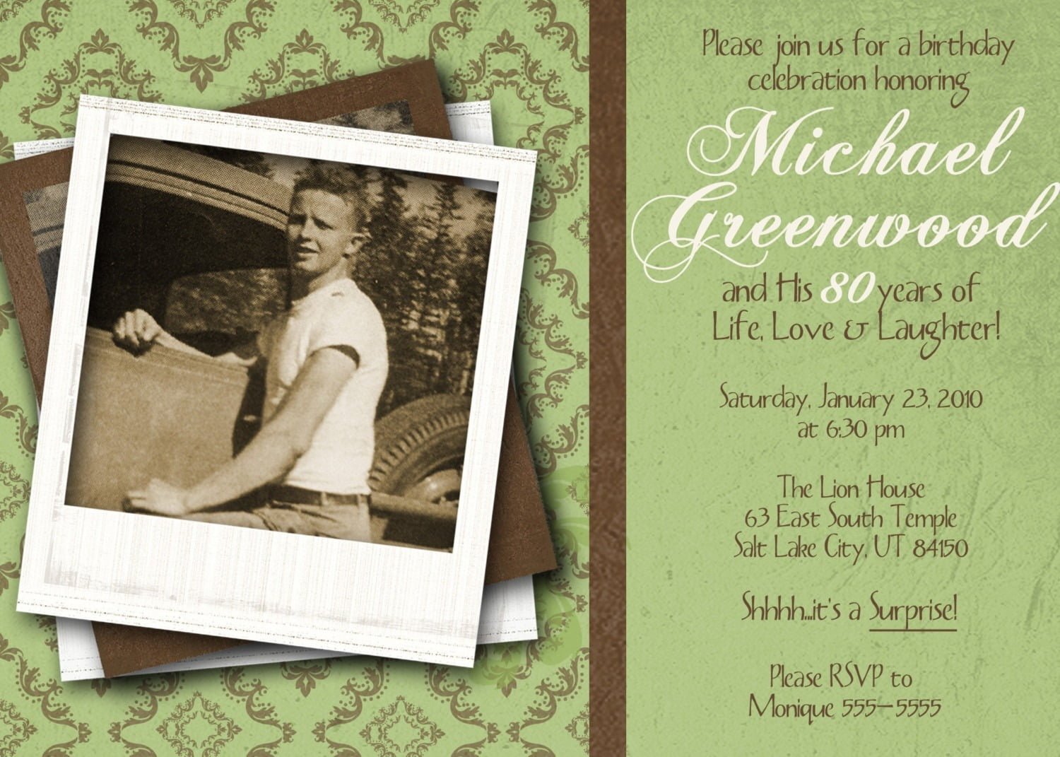 80th birthday party invitations templates free download