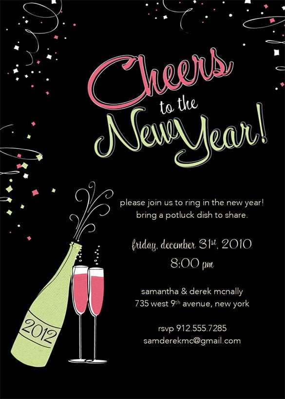 New Years Eve Party Invitation Ideas Invitation Wording For New