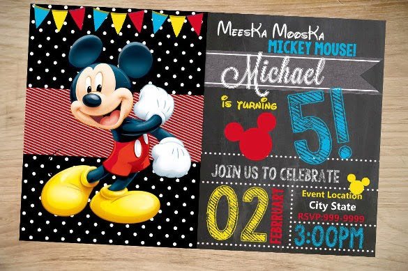 Sample Mick Cool Free Printable Mickey Mouse 1st Birthday