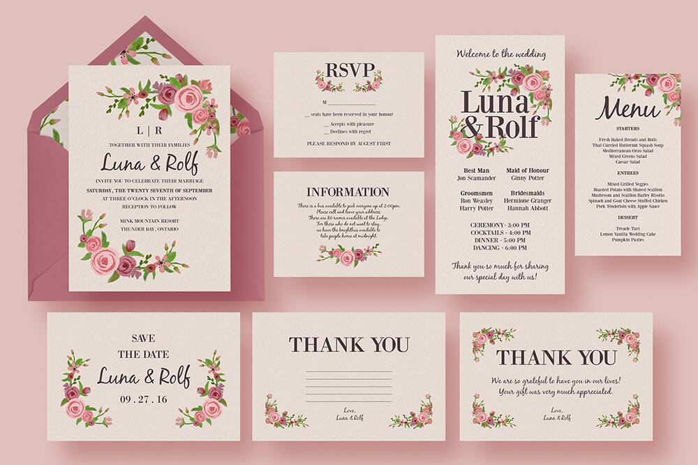 5 Free Wedding Invitation Samples The American
