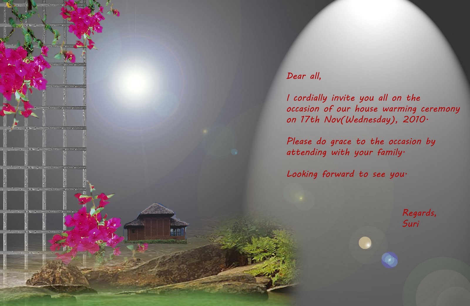 Feast Yourself In My World  House Warming Ceremony