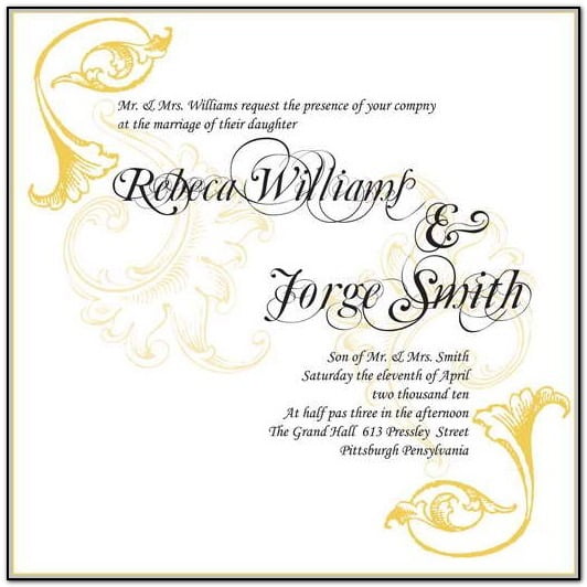 Wedding Anniversary Invitation Templates Perfect With Wedding
