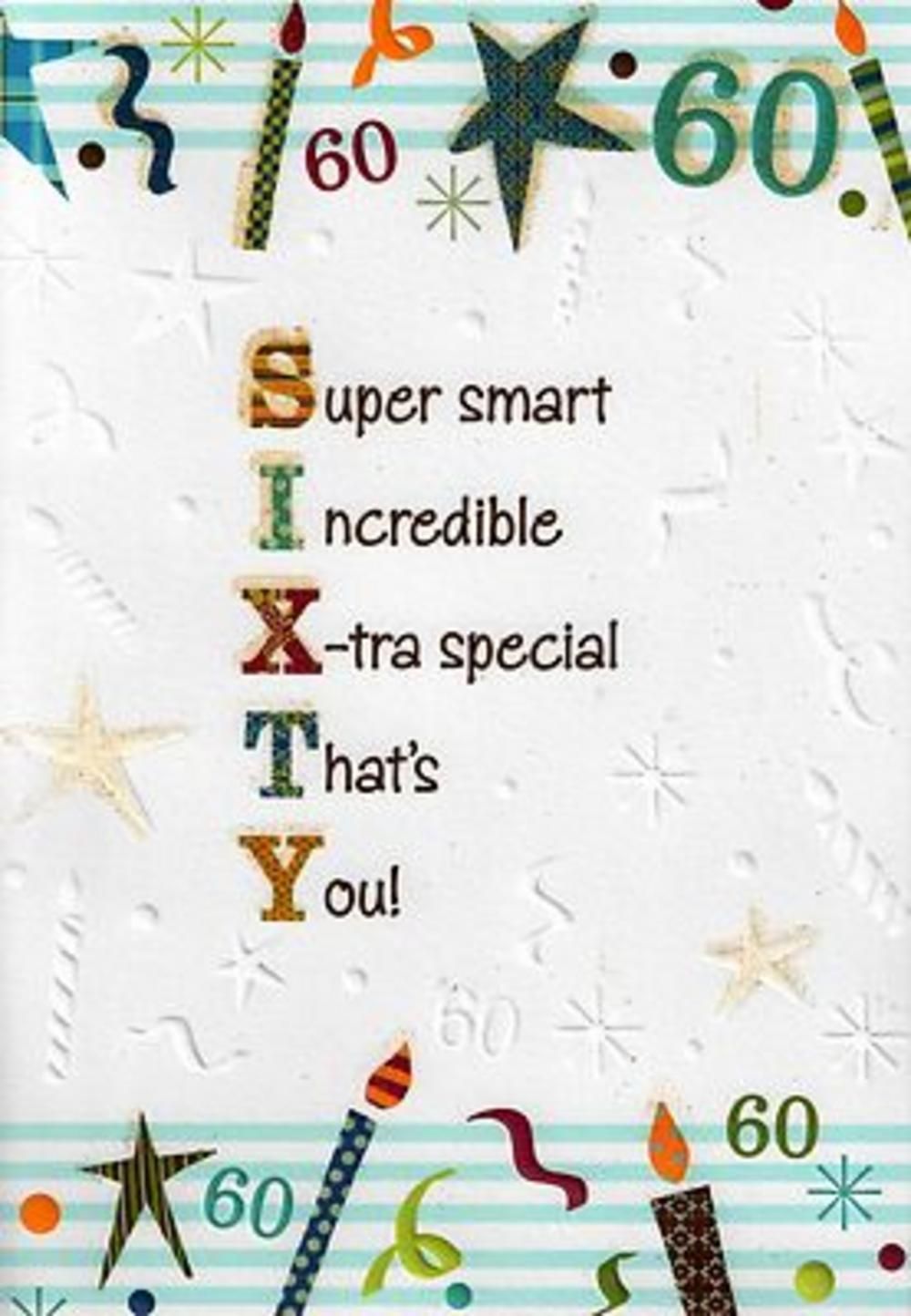 Masculine 60thbirthday Card Sayings