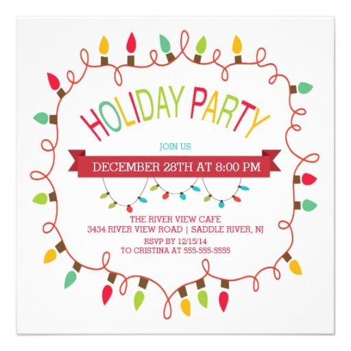 Staff Christmas Party Invite