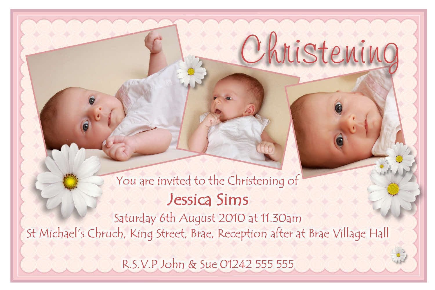 Invitation Card Christening   Invitation Card Christening Free
