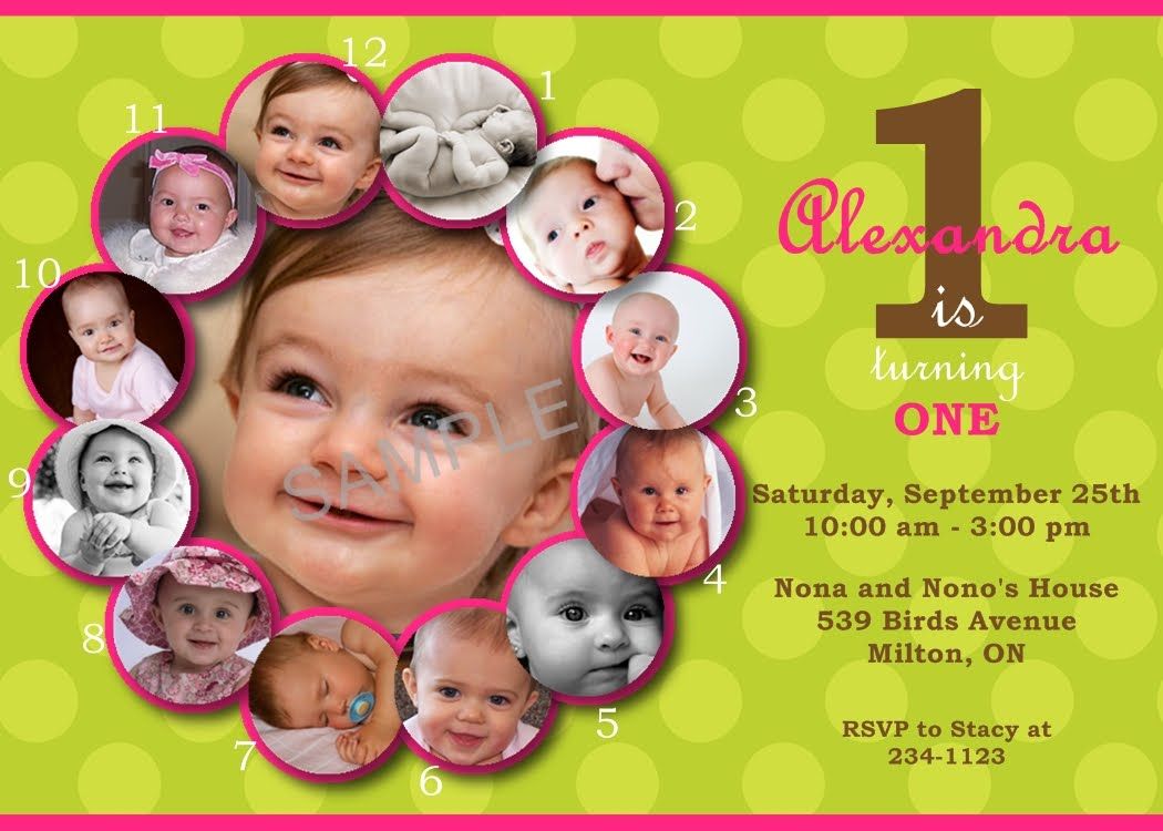 First Birthday Invitations