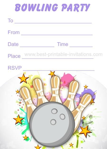 Dcdcefdedd Perfect Free Printable Bowling Party Invitations For