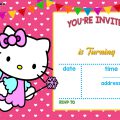 Hello Kitty Printable Invitation