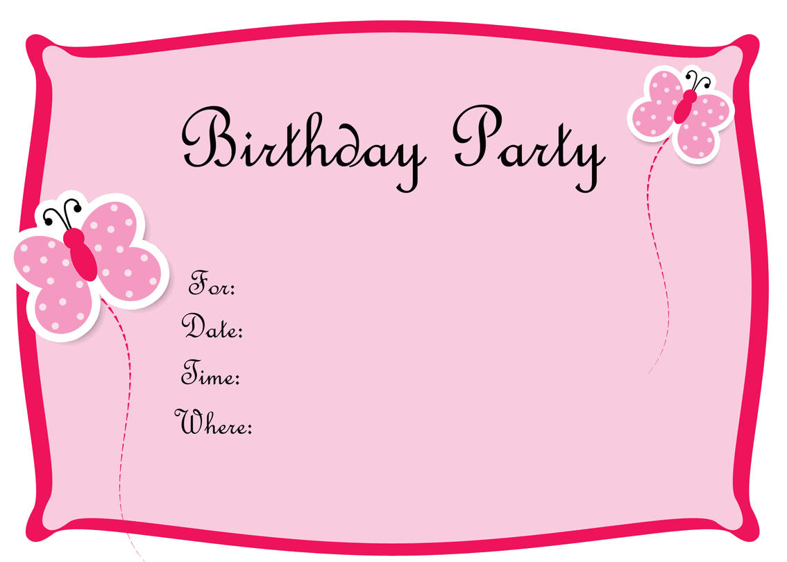 Print Free Invitations