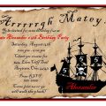 Free Printable Pirate Princess Invitation