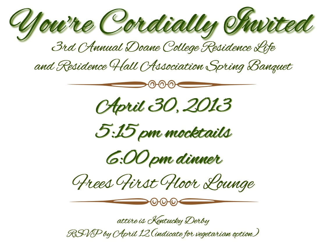 Doane College Residence Life And Residence Hall Association Spring