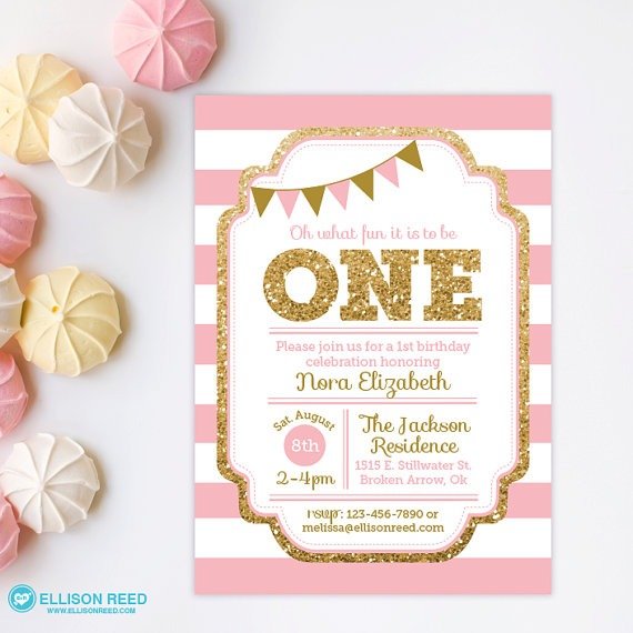 Invitation Ideas  1st Birthday Invitation Template Free Download